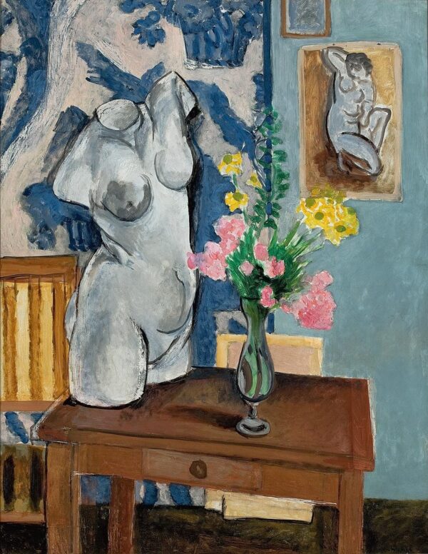 Plaster Figure Flower Bouquet - Matisse