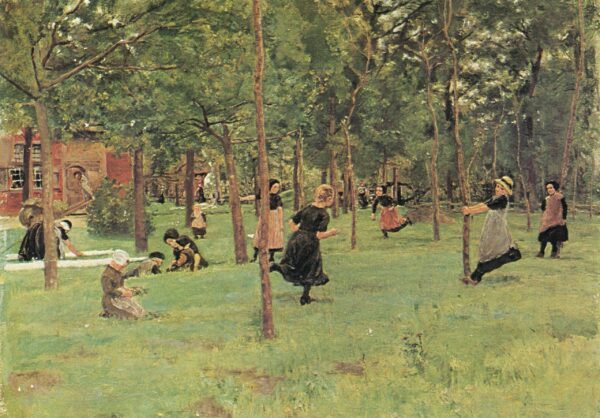 Children Playing in the Park - Max Liebermann