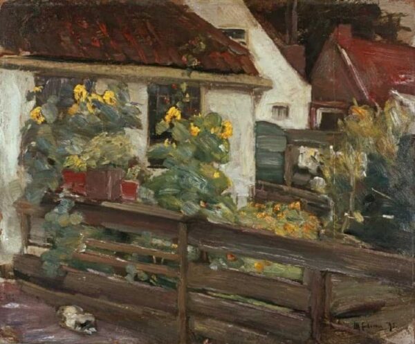 Garden with Sunflowers - Max Liebermann