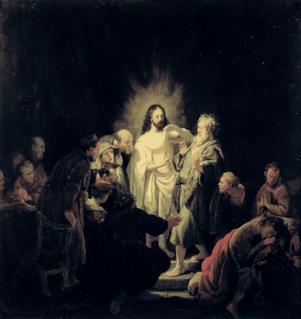 The Incredulity of Saint Thomas - Rembrandt van Rijn