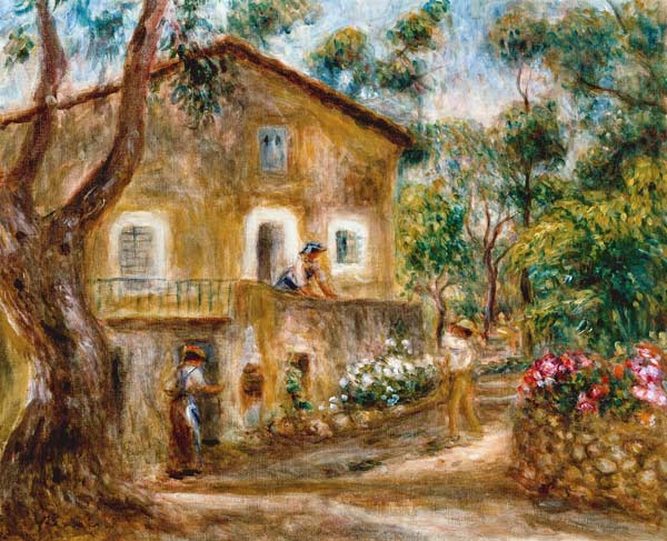 The Collettes House in Cagnes - Pierre-Auguste Renoir