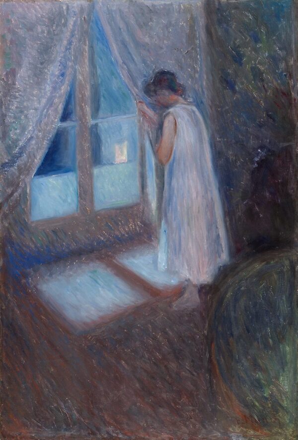 Girl Looking out the Window - Edvard Munch