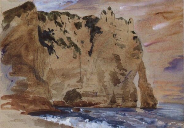 Cliffs of Etretat - Eugène Delacroix