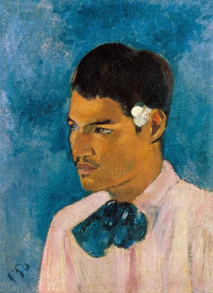 The Young Man with the Flower - Paul Gauguin