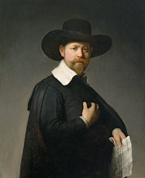 The Merchant Martin Looten - Rembrandt van Rijn