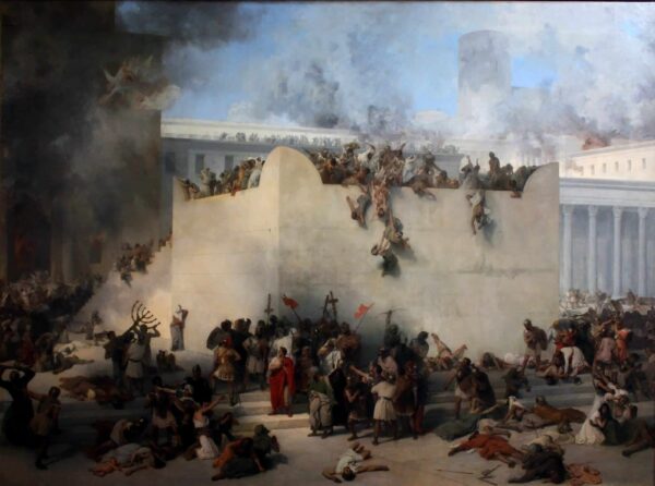 The Destruction of the Temple of Jerusalem - Francesco Hayez