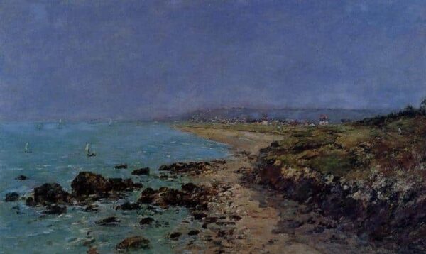 Douarnenez, the shore and the bay - Eugène Boudin