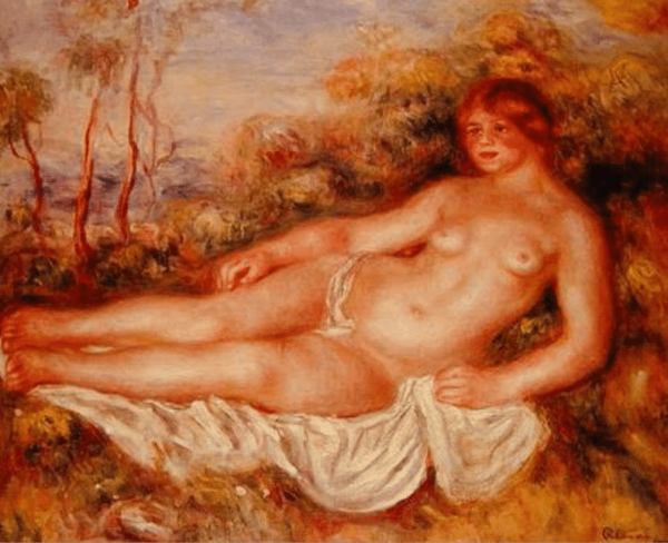 The Reclining Bather - Pierre-Auguste Renoir