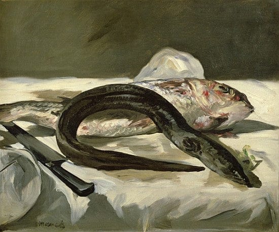 Eel and Red Mullet - Edouard Manet