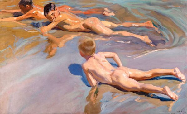 Children at the Beach - Sorolla