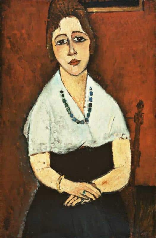 Young Woman with a Chain around her Neck (Elena Picard) - Amadeo Modigliani