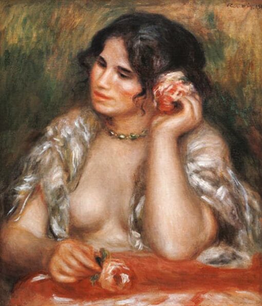 Gabrielle with a Rose - Pierre-Auguste Renoir