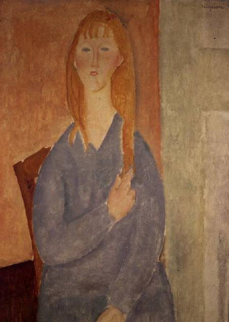 The Girl in the Blue Dress - Amadeo Modigliani