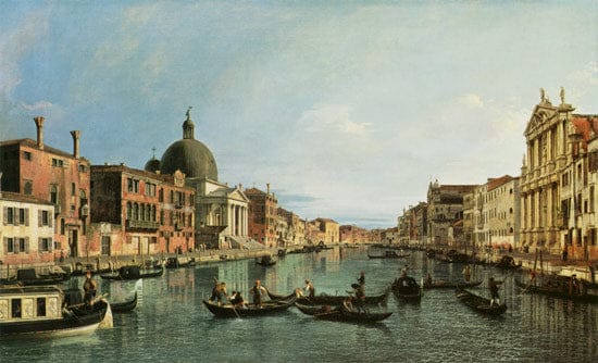 Grand Canal: view from the Southwest from the Chiesa degli Scalzi to Fondamenta della Croce - Canal Giovanni Antonio