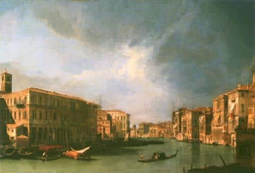 Grand Canal: View from the North near the Rialto Bridge - Giovanni Antonio Canal