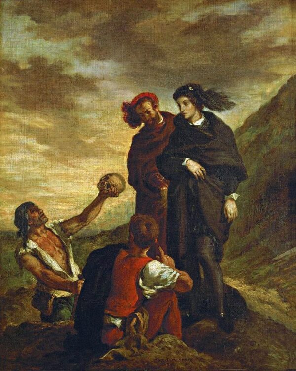 Hamlet and Horatio at the Cemetery - Eugène Delacroix