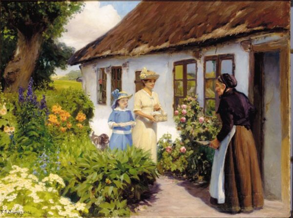 The Birthday of Old Line - Hans Andersen Brendekilde