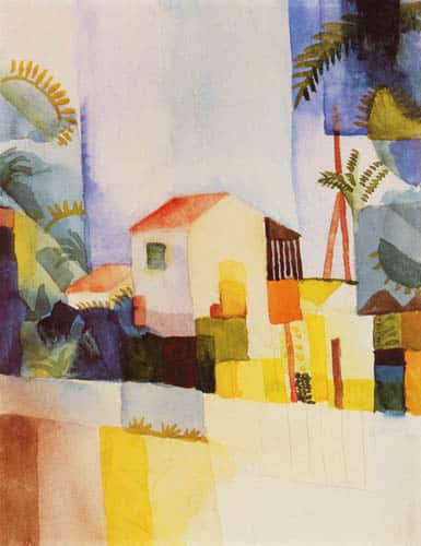 The Bright House - August Macke