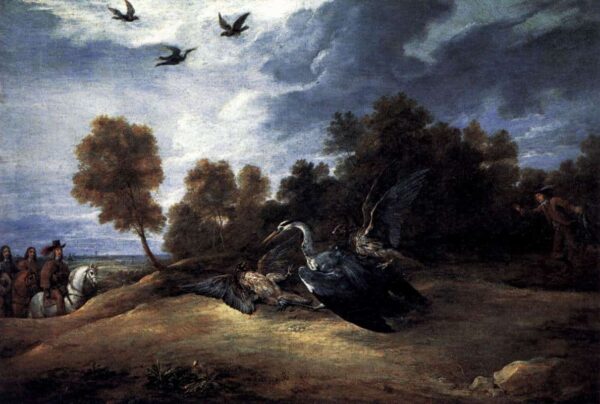 Heron Hunting with Archduke Leopold Wilhelm - David The Younger Teniers