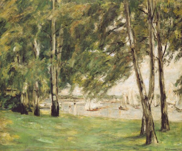 Birches by the Lake at Sunrise - Max Liebermann