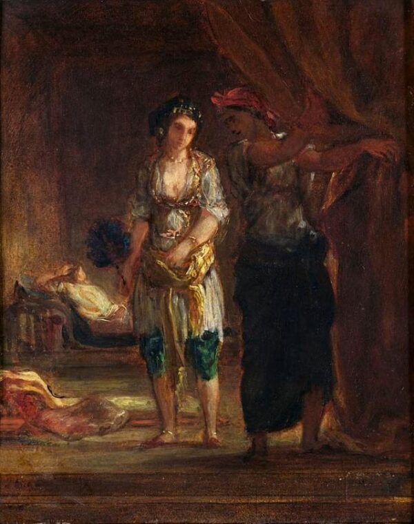 Interior of a Harem in Oran - Eugène Delacroix