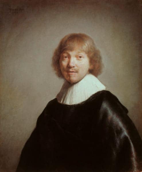 Jacques III de Gheyn - Rembrandt van Rijn. 

Translation: Jacques III de Gheyn - Rembrandt van Rijn