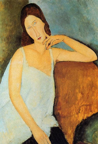 Detail of Jeanne Hébuterne - Amedeo Modigliani