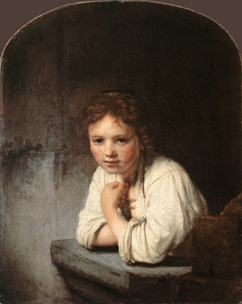 Young Girl at the Window - Rembrandt van Rijn