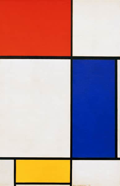 Composition with Red Yellow Blue - Mondrian