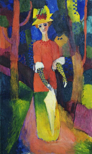 Lady in a Park - August Macke