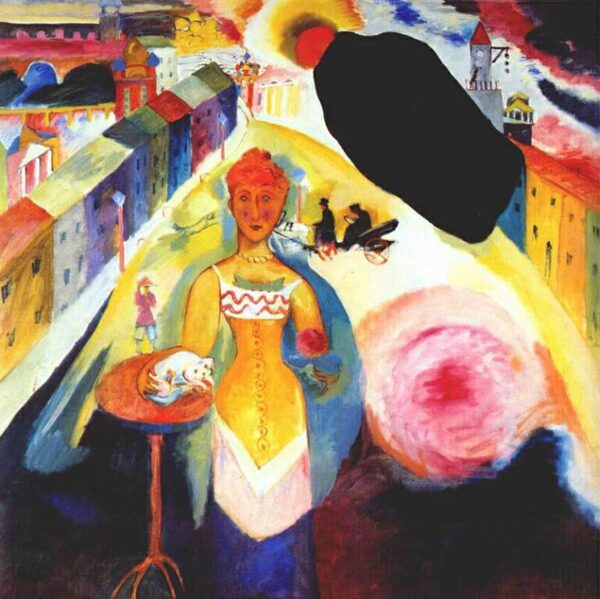 Lady in Moscow - Vassily Kandinsky