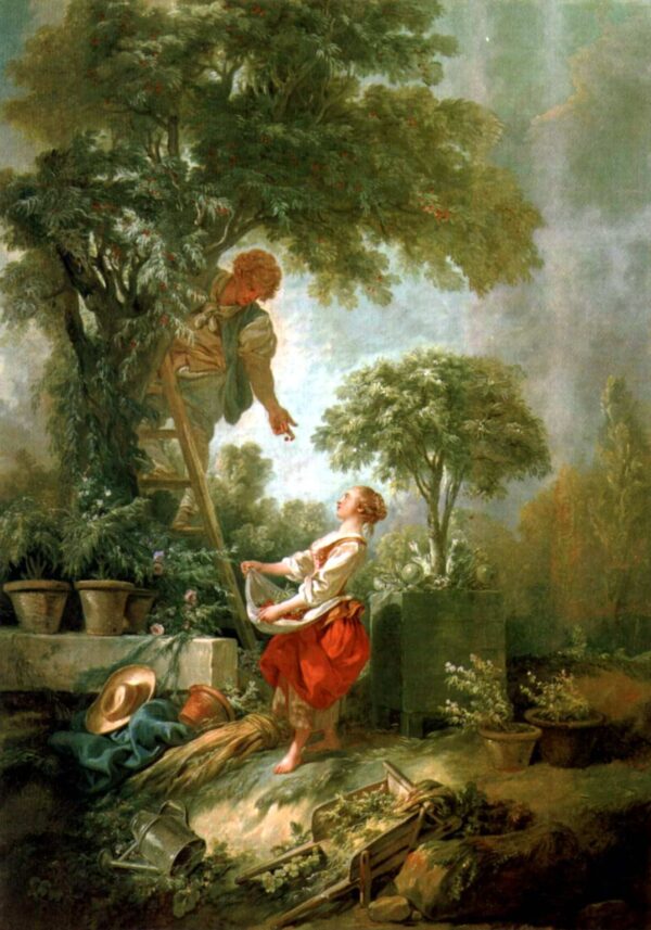 Landscape with Cherry Picker - François Boucher