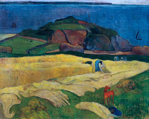 The Harvest by the Sea - Paul Gauguin