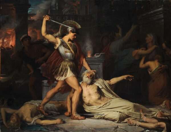 The Death of Priam - Jules Lefebvre