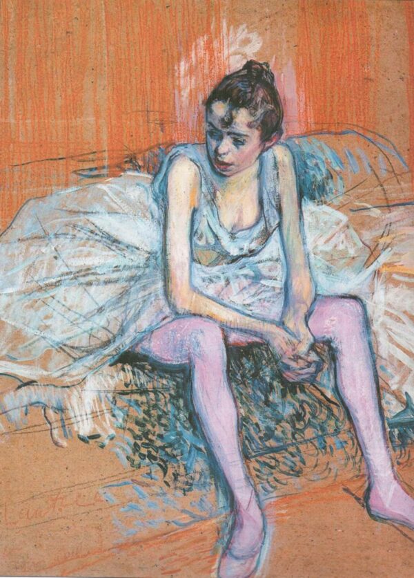 Seated Dancer - Toulouse Lautrec