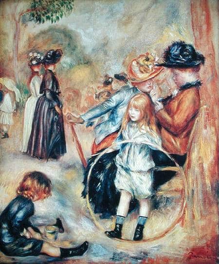 In the Gardens of Luxembourg - Pierre-Auguste Renoir