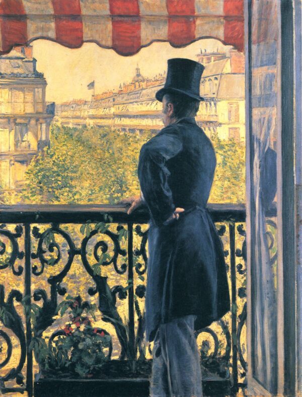 Man on a Balcony, Boulevard Haussmann - Caillebotte