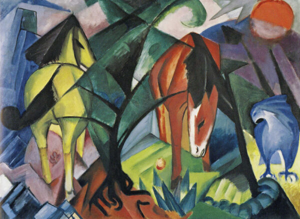 Horses and Eagle - Franz Marc