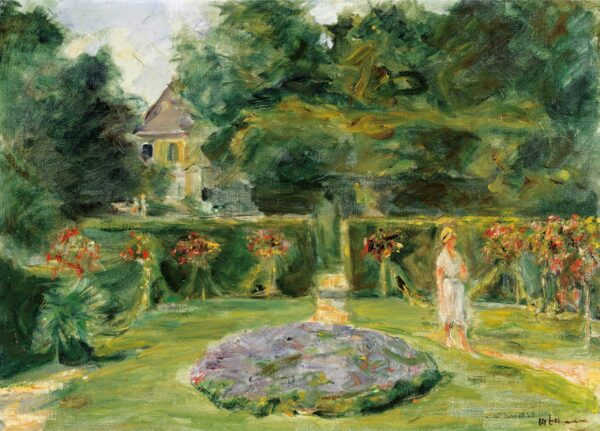 Flowers in a Circle in the Hedge Garden - Max Liebermann