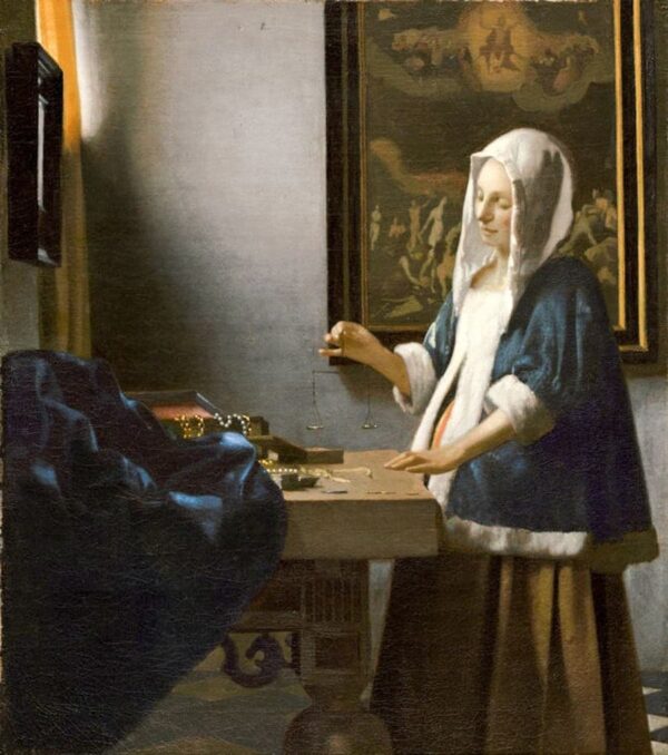 The Woman with a Balance - Johannes Vermeer