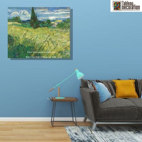 The Green Wheat Field with Cypress - Van Gogh - Image 3