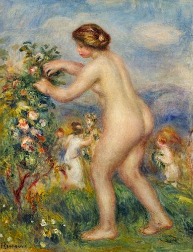 Young Woman Nude in a Landscape - Pierre-Auguste Renoir