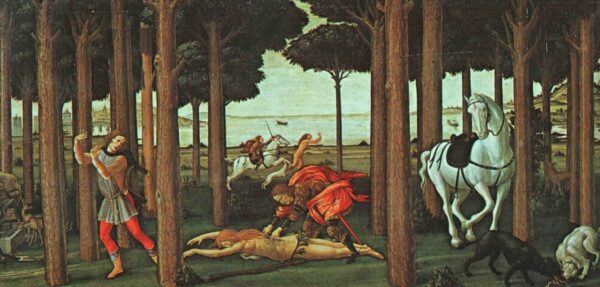 The Story of Nastagio degli Onesti (Second Episode) - Sandro Botticelli