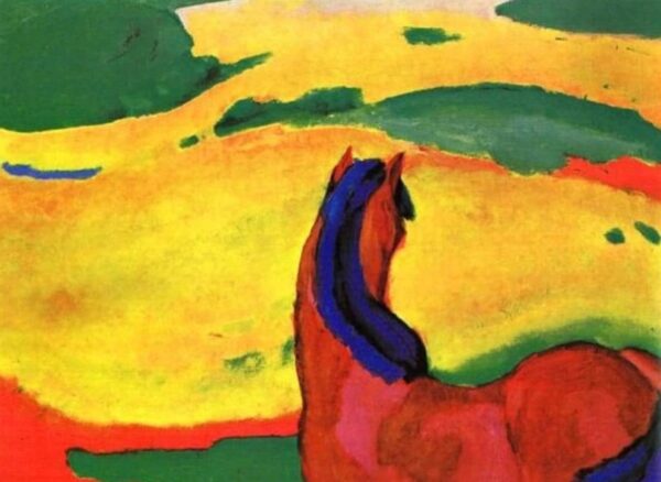 Horse in a Landscape - Franz Marc