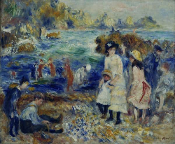 Children at the Seashore 1883 - Pierre-Auguste Renoir