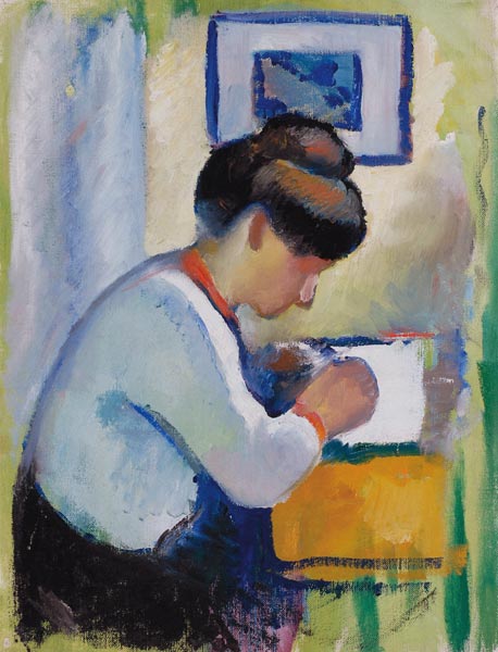 Female Writer - August Macke