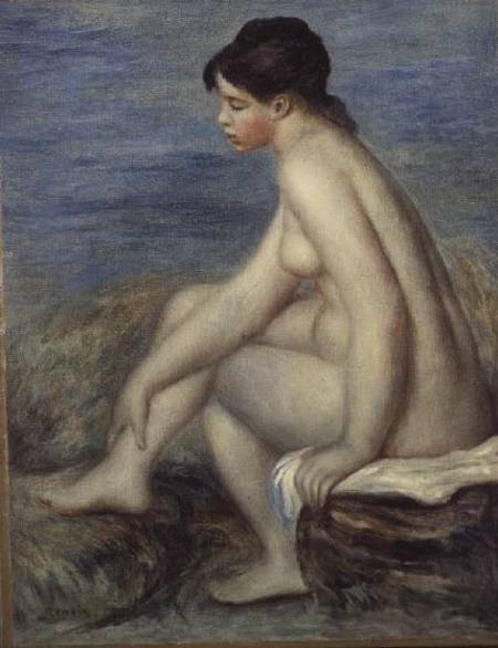 Seated Bather by Pierre-Auguste Renoir