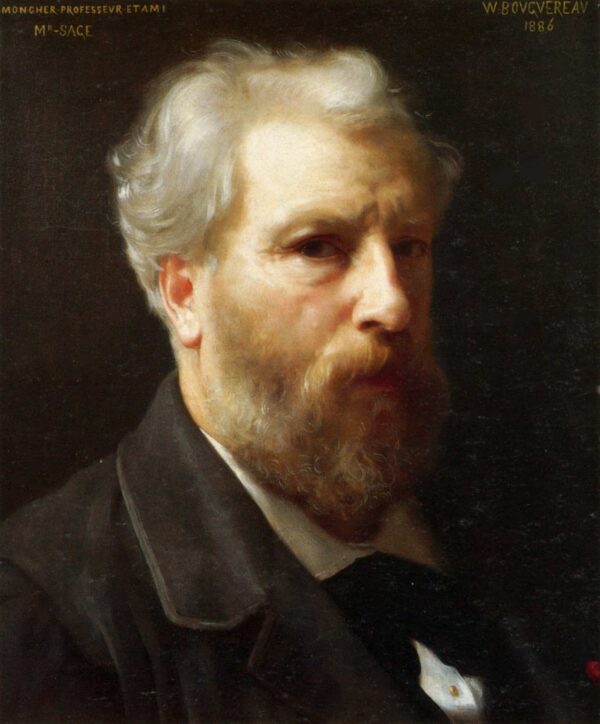 Self-portrait presented to Mr. Sage - William Bouguereau