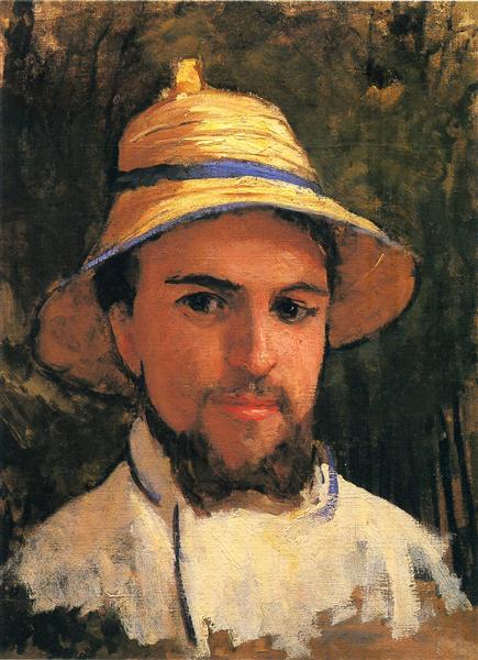 Self-portrait with a spiked helmet - Caillebotte