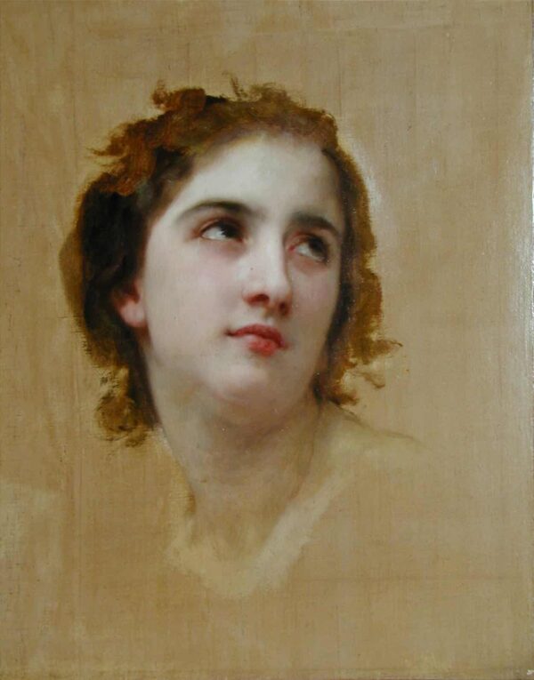 Sketch of a Young Woman - William Bouguereau